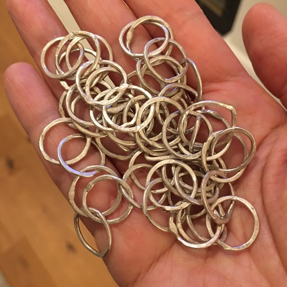 Solid Sterling Silver Heavy Necklace - image 6